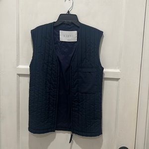 RAINS quilted vest - Navy